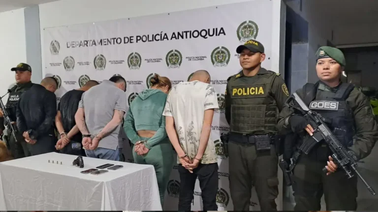 Estos son las cinco personas que minutos antes de su captura protagonizaron una persecución en Rionegro