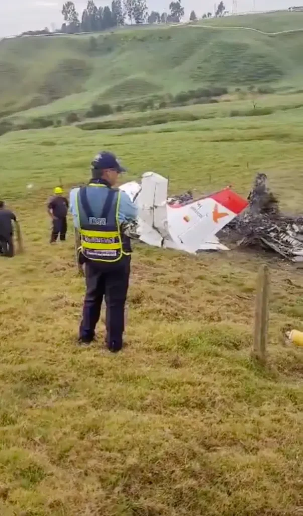 Estas son algunas de las imágenes del accidente de la aeronave en Antioquia