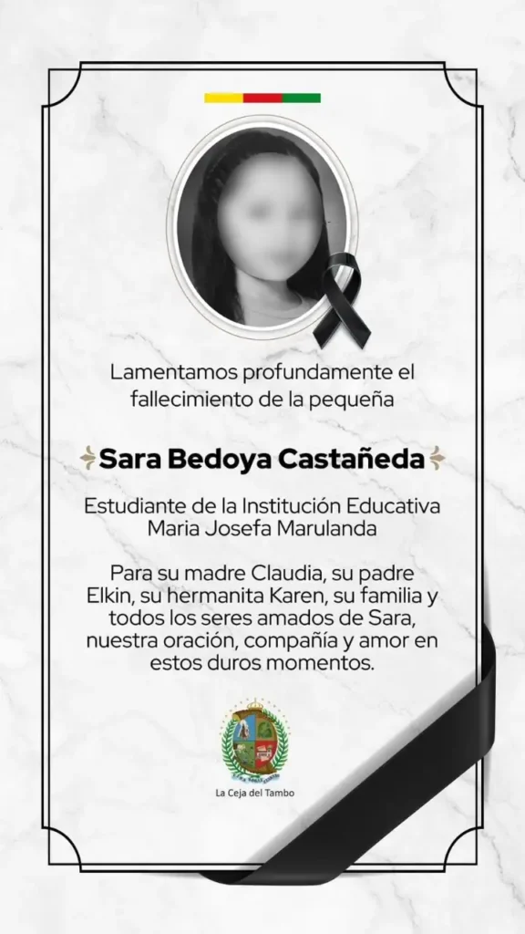 Lamentable: en La Ceja, madre encuentra sin vida a su hija de 7 años en su propia casa