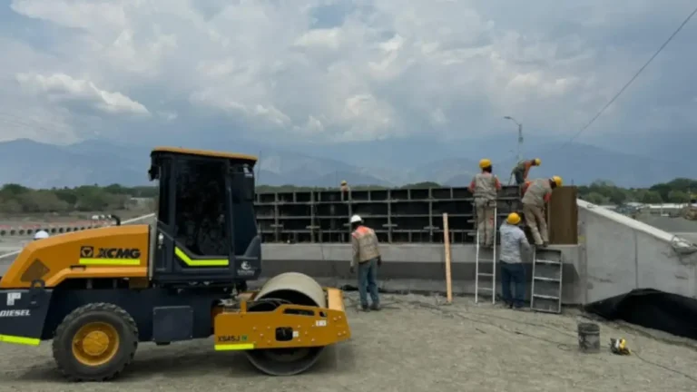 Así van las obras de reparación en el puente Tonusco