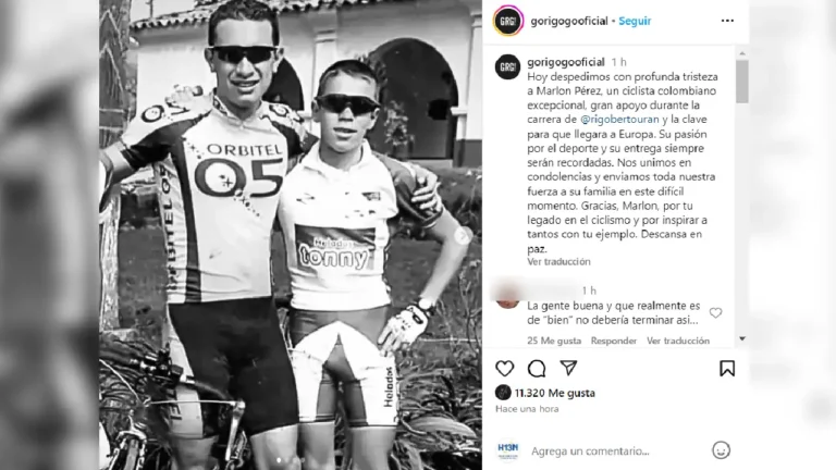 Rigoberto Urán se pronunció tras homicidio de Marlon Pérez, el ciclista que lo ayudó a llegar a Europa