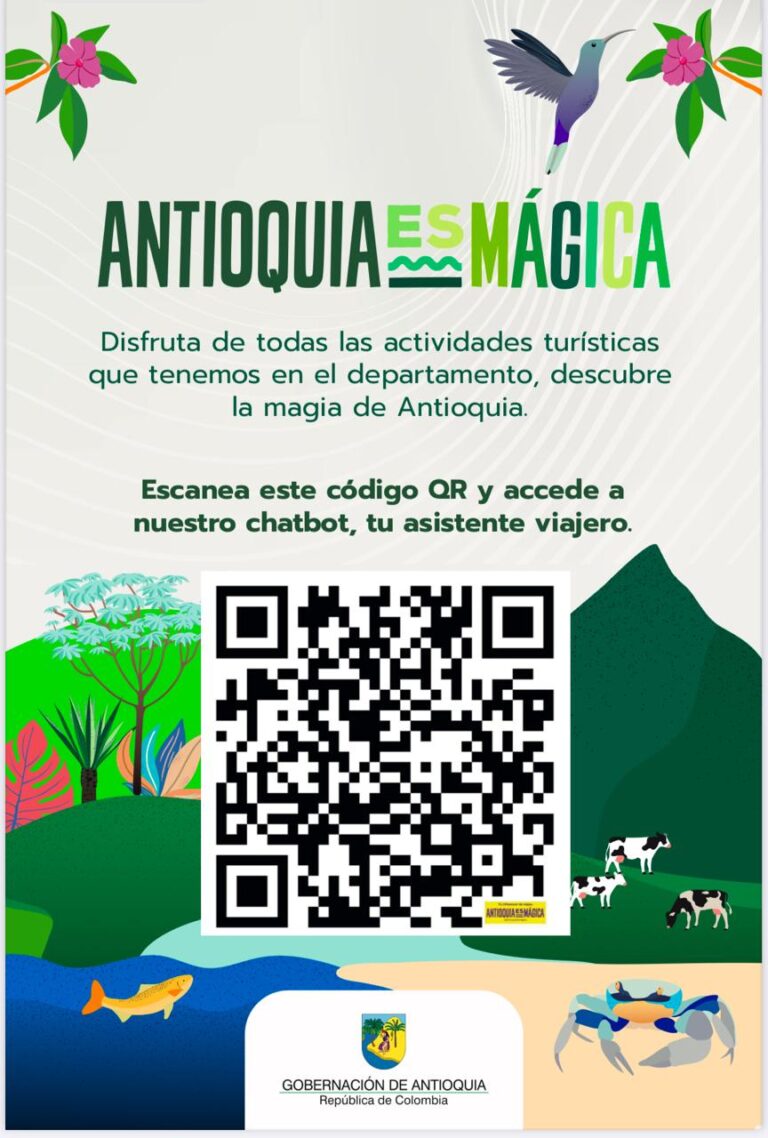 Antioquia lanza chatbot de turismo para facilitar información y promover el turismo local