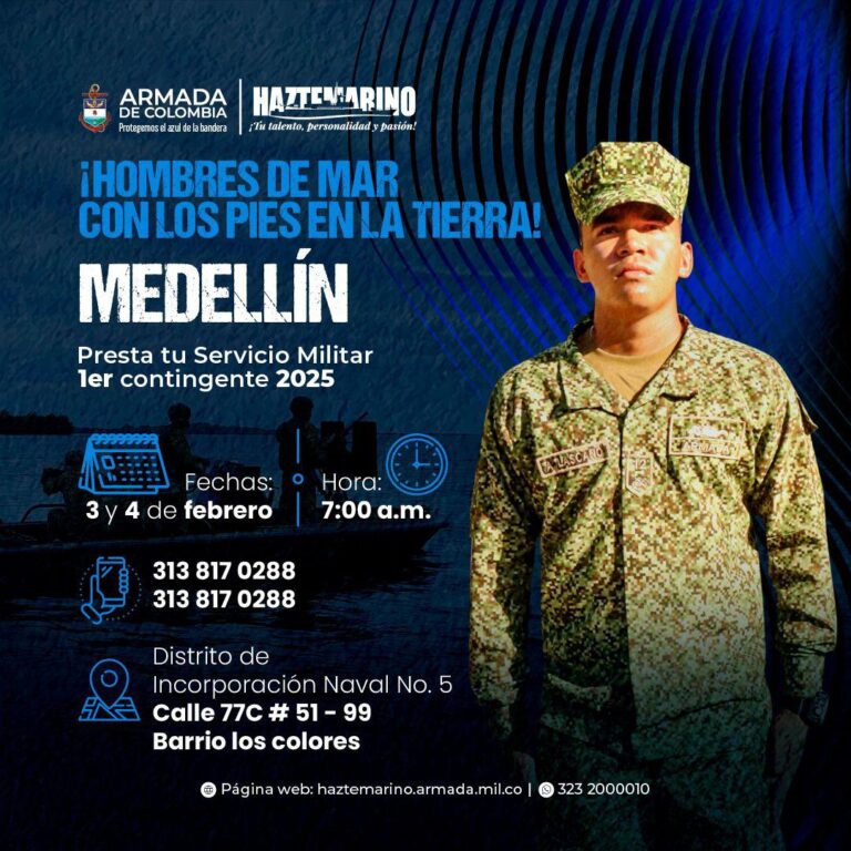 La Armada Nacional abre convocatorias para jóvenes de Medellín y Antioquia